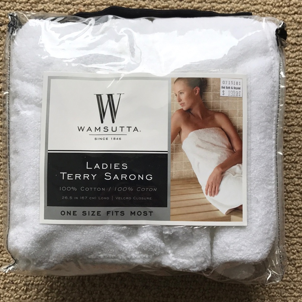Wamsutta Ladies Terry Sarong - One Size Fits Most